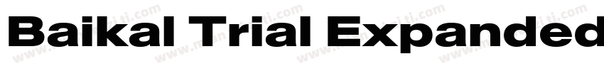 Baikal Trial Expanded Bold字体转换